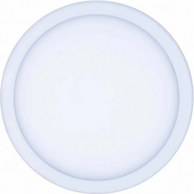 Iluminación empotrable 15W 6000K Luz fría. Forma Redonda Ø 17 cm. Acrílico y Metal. Color blanco