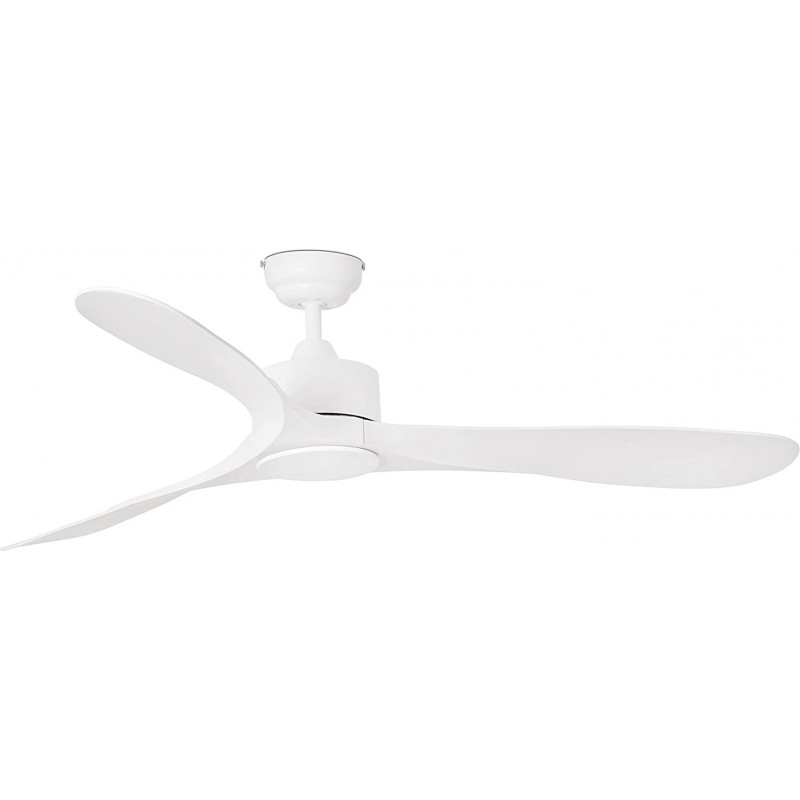 251,95 € Envio grátis | Ventilador de teto 132×132 cm. 3 palhetas Aço. Cor branco