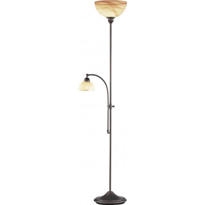 157,95 € Free Shipping | Floor lamp 150W Spherical Shape 180×25 cm. Adjustable auxiliary reading light Living room, dining room and lobby. Classic Style. Metal casting. Black Color