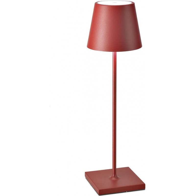 154,95 € Free Shipping | Outdoor lamp 2W 3000K Warm light. Conical Shape 45×16 cm. Dimmable LED Terrace, garden and public space. Aluminum. Red Color