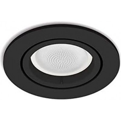 298,95 € Free Shipping | 3 units box Recessed lighting Philips 6W Round Shape 9×9 cm. Compatible with Alexa and Google Home Living room, dining room and bedroom. Modern Style. Black Color