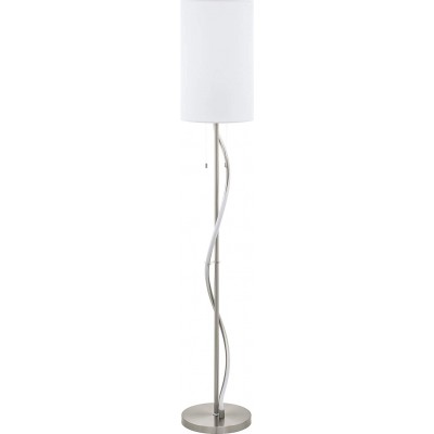 241,95 € Free Shipping | Floor lamp Eglo 149×25 cm. Chain breaker Steel, aluminum and textile. White Color