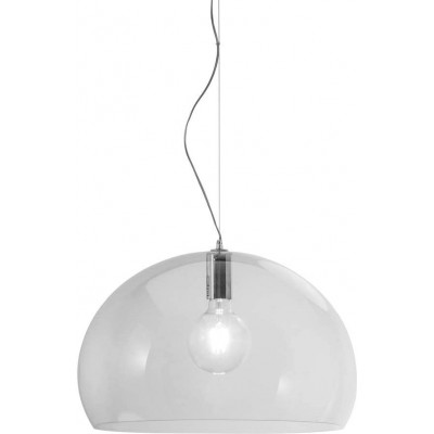 Lámpara colgante 15W Forma Esférica Ø 38 cm. Salón, comedor y vestíbulo. Cristal y PMMA