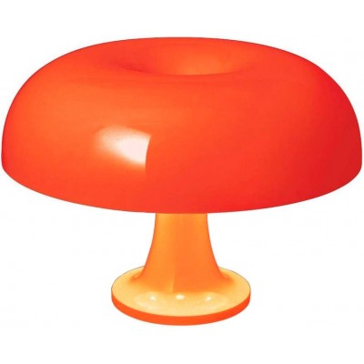 233,95 € Free Shipping | Table lamp 18W Spherical Shape 32×32 cm. Mushroom shaped design Dining room, bedroom and lobby. Modern Style. Polycarbonate. Orange Color