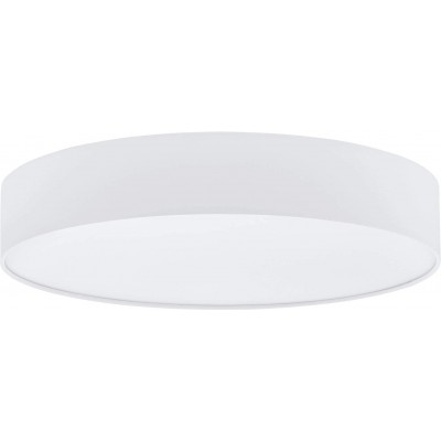Indoor ceiling light Eglo 40W 3000K Warm light. Round Shape Ø 57 cm. Living room, dining room and bedroom. Modern Style. Steel and PMMA. White Color