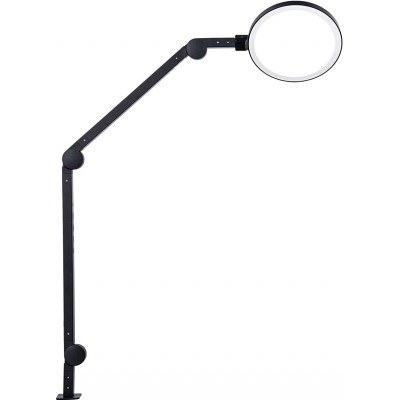 台灯 圆形的 形状 32×30 cm. 用于飘带的 LED 照明。口齿伶俐 客厅, 饭厅 和 卧室. 黑色的 颜色