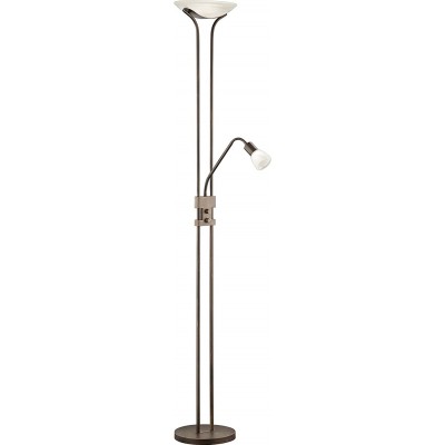 Floor lamp Trio 4W 3000K Warm light. 180×26 cm. Auxiliary light for reading Living room. Classic Style. Metal casting. Oxide Color