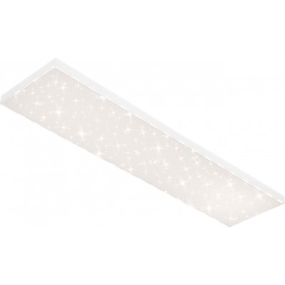 Panel LED Forma Rectangular 120×30 cm. LED regulable. Borde luminoso. Decoración de estrellas Cocina y dormitorio. Estilo moderno. PMMA y Metal. Color blanco