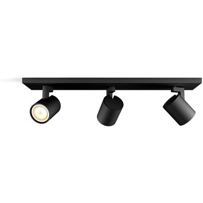 252,95 € Envoi gratuit | Projecteur d'intérieur Philips 150W 52×14 cm. Projecteur triple LED. Alexa et Google Home Aluminium. Couleur noir