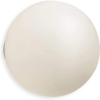 屋内ウォールライト 75W 球状 形状 25×25 cm. リビングルーム, ダイニングルーム そして ベッドルーム. クラシック スタイル. 結晶 そして ガラス. 白い カラー