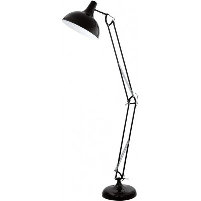 Stehlampe Eglo Konische Gestalten 190×38 cm. Artikulierbar Esszimmer, schlafzimmer und empfangshalle. Modern Stil. Schwarz Farbe