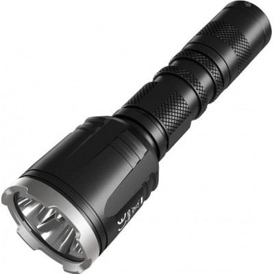 Lampe de poche LED 7W LED Façonner Cylindrique 15×4 cm. Couleur noir