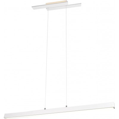 Hanging lamp Trio 44W Extended Shape 150×116 cm. Living room, bedroom and lobby. Modern Style. Metal casting. White Color
