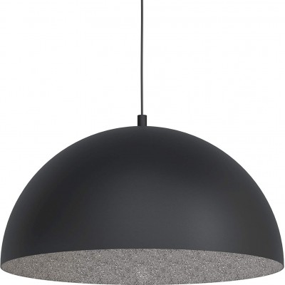 146,95 € Free Shipping | Hanging lamp Eglo Spherical Shape Ø 53 cm. Living room, bedroom and lobby. Industrial Style. Steel. Black Color