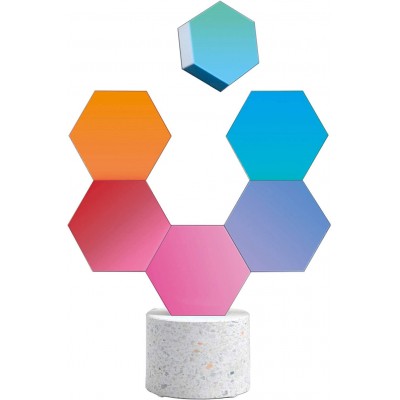 118,95 € Envoi gratuit | Boîte de 6 unités Éclairage décoratif 1W 9×8 cm. Ensemble de panneaux LED. RVB multicolore Pmma