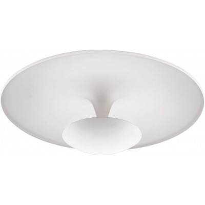 146,95 € Free Shipping | Ceiling lamp Eglo Round Shape 55×55 cm. Living room, bedroom and lobby. Modern Style. Steel. White Color