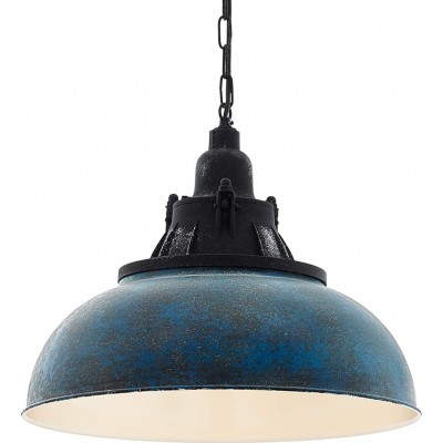 Lámpara colgante Eglo 60W Forma Esférica 110×42 cm. Salón, comedor y vestíbulo. Acero. Color negro