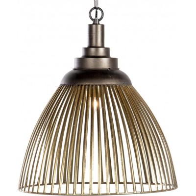 Lampe à suspension Façonner Conique 40×40 cm. Salle, cuisine et chambre. Style moderne. Métal. Couleur dorée