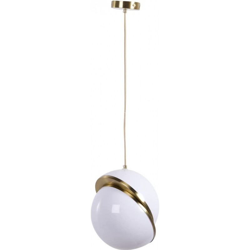 224,95 € 送料無料 | ハンギングランプ 球状 形状 25×25 cm. リビングルーム, キッチン そして ベッドルーム. モダン スタイル. アクリル そして 金属. 白い カラー