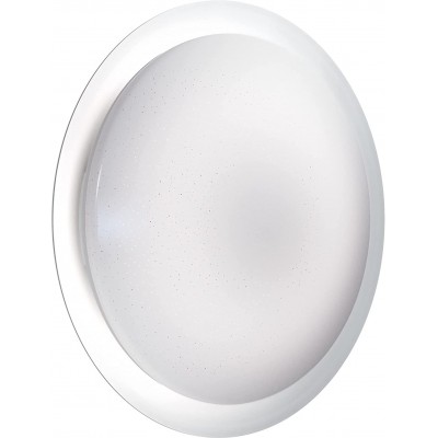 Plafón de interior 28W 2800K Luz muy cálida. Forma Redonda 50×50 cm. Comedor, dormitorio y vestíbulo. Aluminio. Color blanco