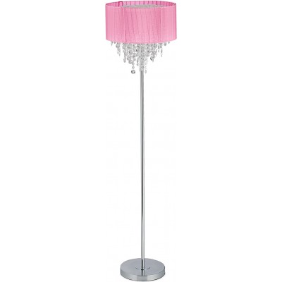 146,95 € Envoi gratuit | Lampadaire 60W 150×38 cm. Cristal, métal et textile. Couleur rose