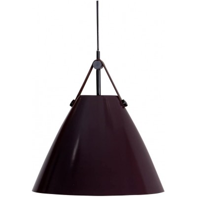 Lampe à suspension Façonner Conique Ø 36 cm. Salle, chambre et hall. Couleur marron