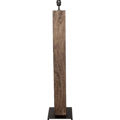 Floor lamp Extended Shape 110×25 cm. Living room, dining room and lobby. Classic Style. Metal casting and Wood. Brown Color