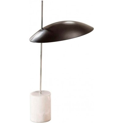 Lampe de bureau 4W Façonner Ronde 40×25 cm. Salle, salle à manger et chambre. Style conception. Acier, Aluminium et Marbre. Couleur noir