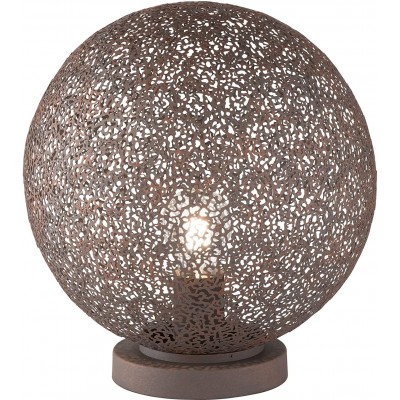 159,95 € Free Shipping | Table lamp 40W Spherical Shape 33×30 cm. Dining room, bedroom and lobby. Metal casting. Oxide Color