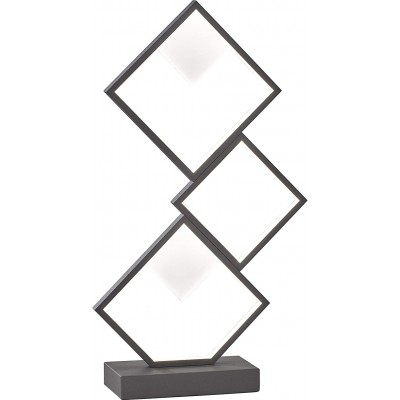 Lampada da tavolo 20W Forma Quadrata 54×28 cm. Zona di lavoro e negozio. Stile moderno. PMMA e Metallo. Colore grigio