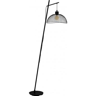 Наполная лампа Eglo 60W Сферический Форма 191×86 cm. Гостинная, спальная комната и лобби. Стали. Чернить Цвет