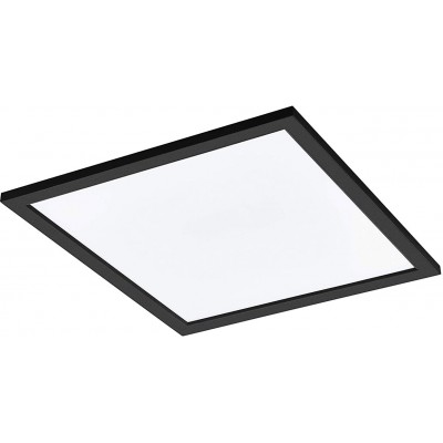 166,95 € Free Shipping | Indoor ceiling light Eglo Square Shape 45×45 cm. Remote control Living room, bedroom and lobby. Modern and cool Style. Aluminum and PMMA. White Color