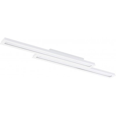 シーリングランプ Eglo 10W 細長い 形状 116×16 cm. ダブル RGB マルチカラー LED スポットライト リビングルーム, ベッドルーム そして ロビー. モダン スタイル. 鋼 そして PMMA. 白い カラー