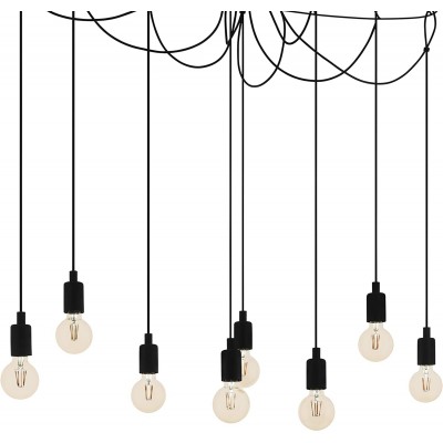 169,95 € Free Shipping | Chandelier Eglo 40W 116×110 cm. Steel. Black Color