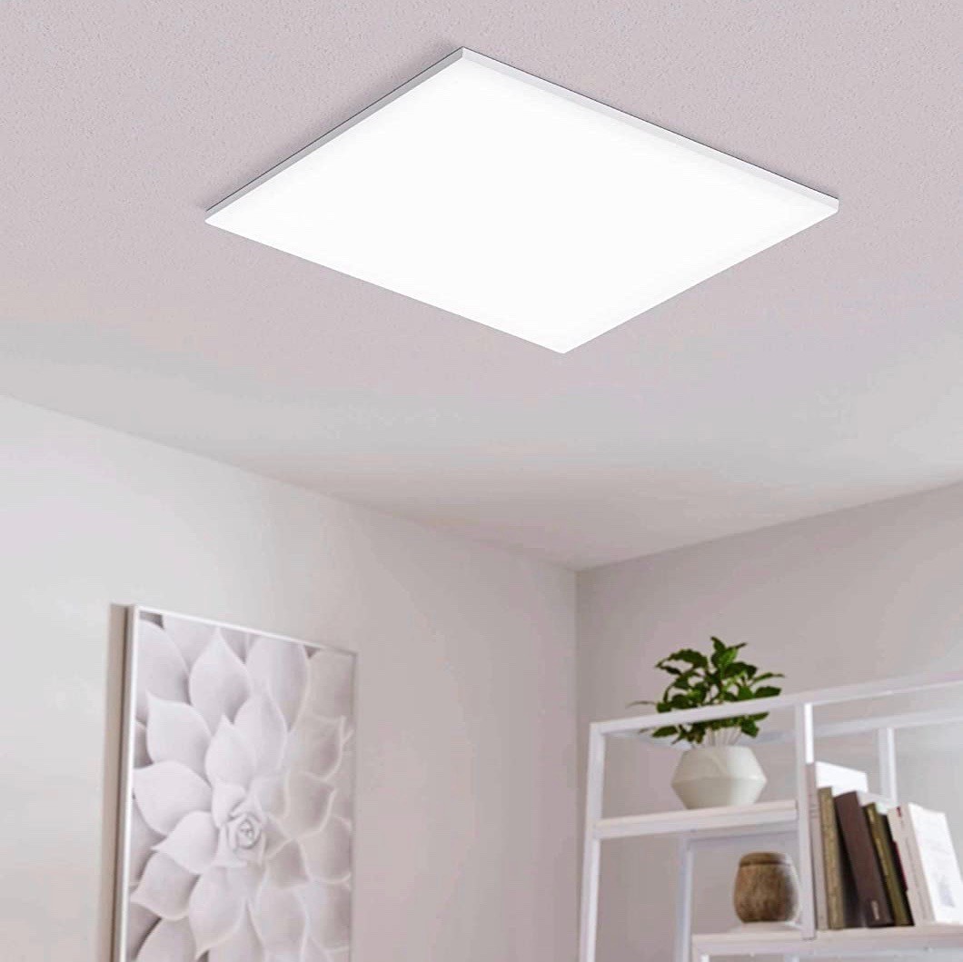 215,95 € Free Shipping | Indoor ceiling light Eglo 60×60 cm. Steel and pmma. White Color