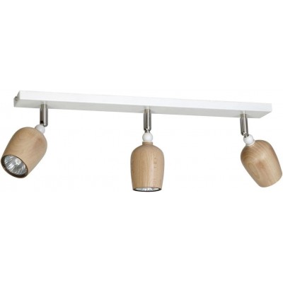 265,95 € Envío gratis | Foco para interior 63×24 cm. Triple foco orientable Metal. Color marrón