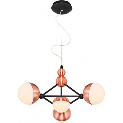 181,95 € Free Shipping | Chandelier 26W 120×52 cm. Acrylic and metal casting. Copper Color