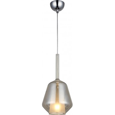 Lampada a sospensione 40W Forma Cilindrica 90×18 cm. Sala da pranzo, camera da letto e atrio. Metallo. Colore grigio