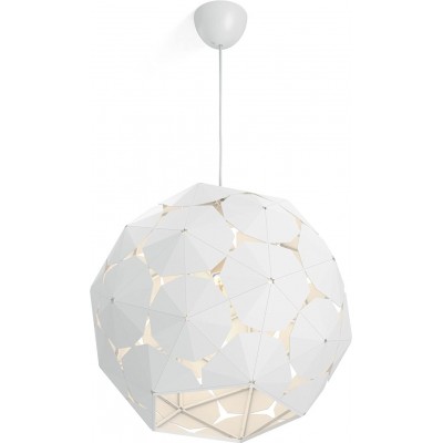 229,95 € Free Shipping | 2 units box Hanging lamp Philips Spherical Shape 2 intelligent LED light points. attractive lighting effects Living room, bedroom and lobby. Metal casting. White Color