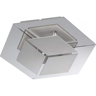 Deckenlampe 12W 30×26 cm. Wohnzimmer, esszimmer und empfangshalle. Metall. Grau Farbe
