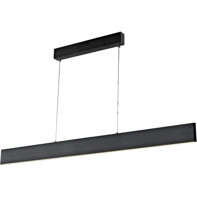 171,95 € Free Shipping | Hanging lamp 25W Extended Shape 150×91 cm. Living room, dining room and bedroom. Modern Style. Acrylic and Aluminum. Black Color