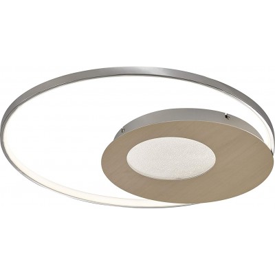 吸顶灯 36W 圆形的 形状 61×61 cm. 客厅, 饭厅 和 卧室. 铝. 镀铬 颜色