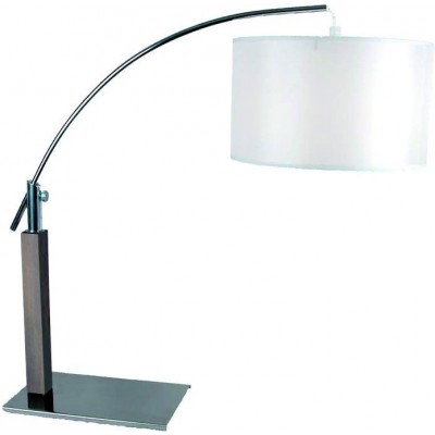 Lámpara de escritorio 40W Forma Cilíndrica 79×38 cm. Articulable Salón, comedor y dormitorio. Madera. Color gris