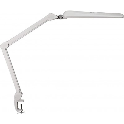 189,95 € Spedizione Gratuita | Lampada da scrivania 14W 99×52 cm. LED articolato. Fissaggio al tavolo con clip Acciaio. Colore bianca