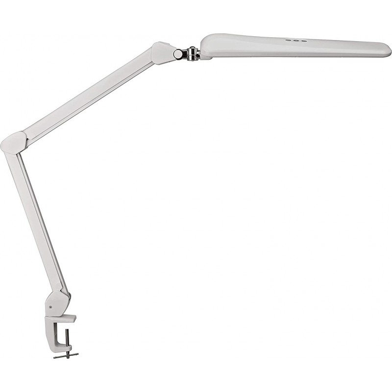 199,95 € Free Shipping | Desk lamp 14W Extended Shape 99×52 cm. Articulating LED. Table fastening with clip Living room, dining room and lobby. Modern Style. Steel. White Color