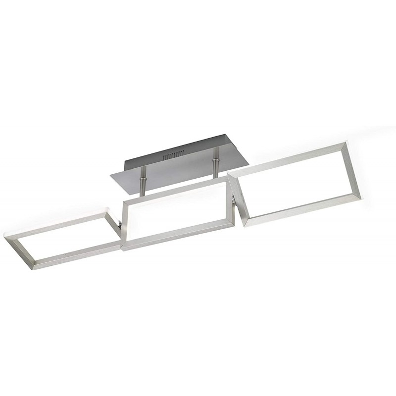 151,95 € Free Shipping | Ceiling lamp 26W Rectangular Shape 82×21 cm. Dining room, bedroom and lobby. Modern Style. PMMA and Metal casting. Gray Color