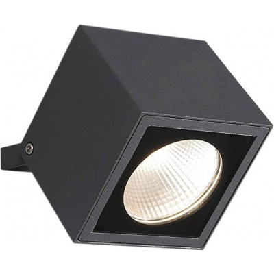 Внутренний точечный светильник 20W Кубический Форма 14×10 cm. Гостинная, столовая и спальная комната. Алюминий. Серый Цвет