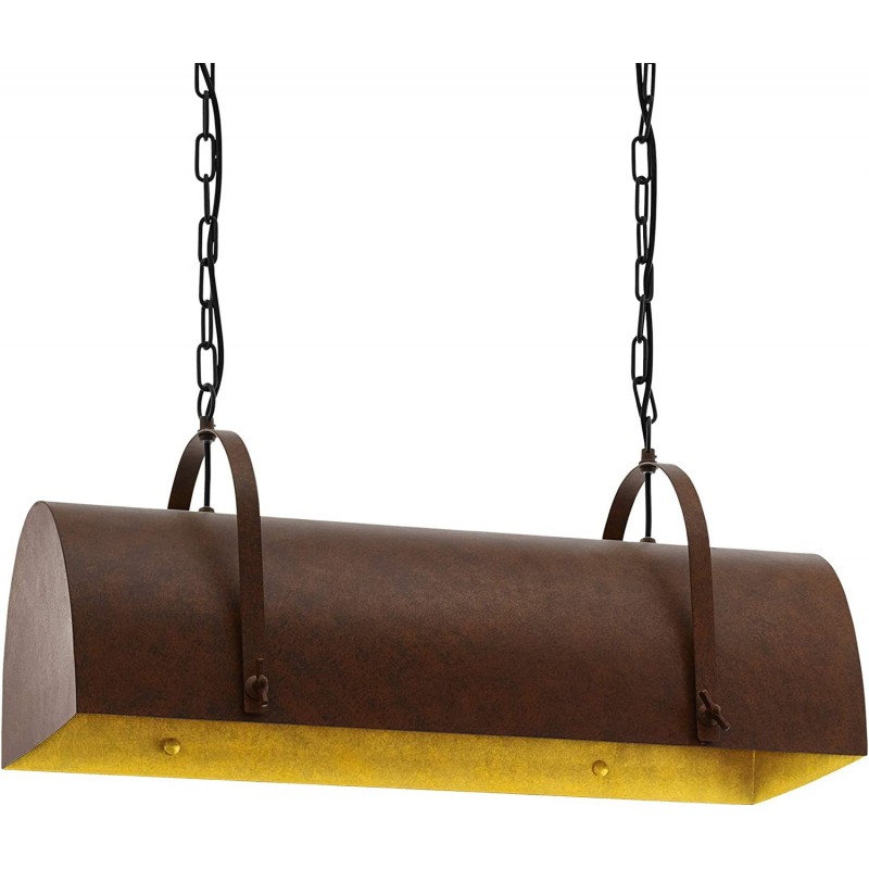 196,95 € Free Shipping | Hanging lamp Eglo 60W 110×70 cm. Steel. Brown Color