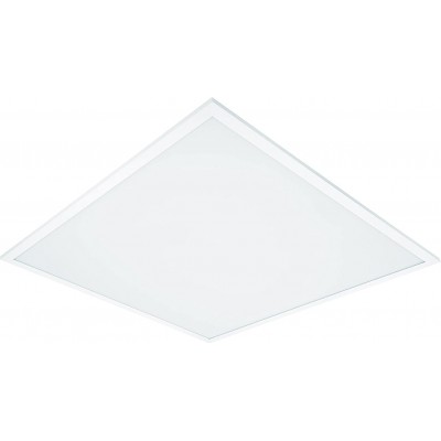 168,95 € Envio grátis | Painel de LED 36W Forma Quadrado 62×62 cm. Sala de estar, sala de jantar e salão. Alumínio. Cor branco