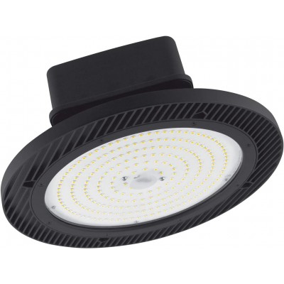 161,95 € Free Shipping | Recessed lighting 99W 4000K Neutral light. Round Shape 33×33 cm. LED Living room, dining room and bedroom. Aluminum and Polycarbonate. Black Color